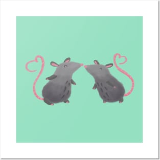 Kissing Mice Posters and Art
